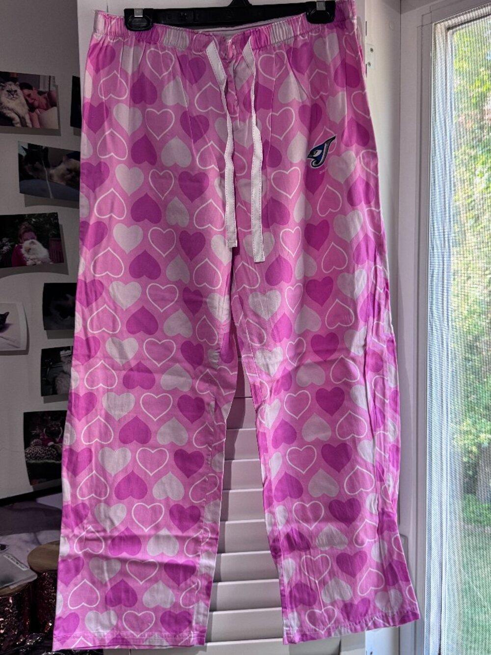 💙⚾ Vintage Toronto Blue Jays Heart Print Pajama Pants – Sweet Dreams ⚾💙